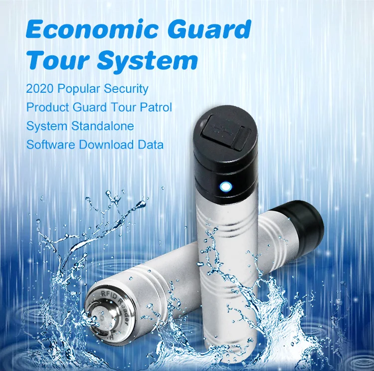 Waterproof USB RFID Tag Staff Management System Remote Control Security Guard Tour Patrol Reader