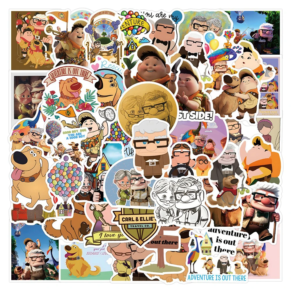 10/30/50 Stück Disney Movie Pixar Up Cartoon-Aufkleber, niedliche Graffiti-Aufkleber für Gepäck, Laptop, Schreibwaren, Kawaii, DIY-Aufkleberpackungen