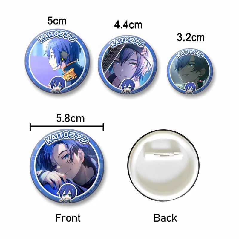 Game Project Sekai Coin Badge Cute Cartoon Boys Enamel Pin Round Brooch on Clothes Bag Accessories Jewelry Gift for Kids Friends