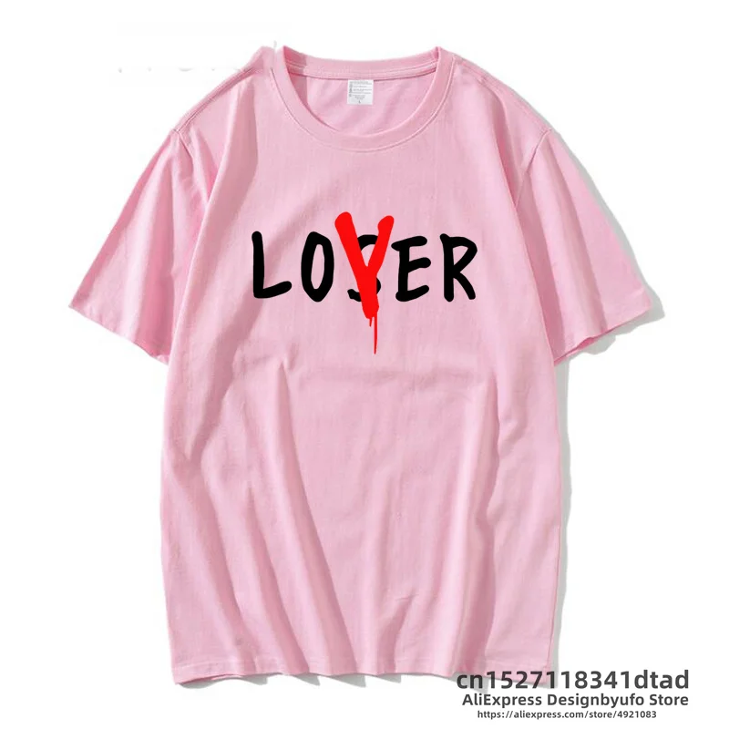 Loser Lover koszulka damska z krótkim rękawem kobieta t-shirty Harajuku lato koreański modne t-shirty dla kobiet mężczyzn topy