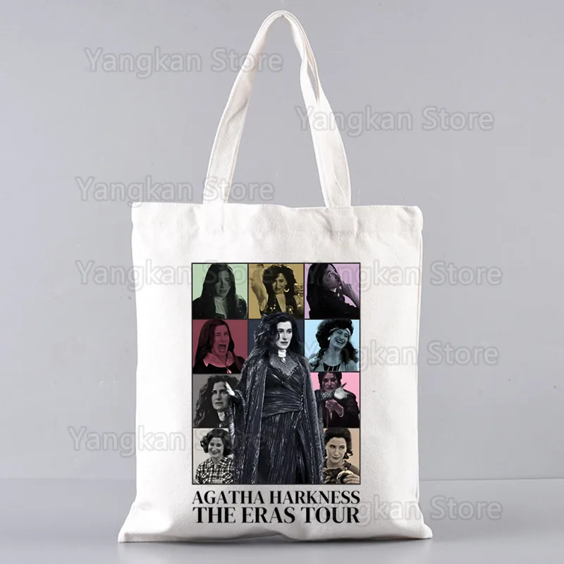 Agatha All Along Shopping Bag Grocery Handbag Bolsas De Tela Tote Bolsa Shopping Bag Jute Tote Fabric Custom