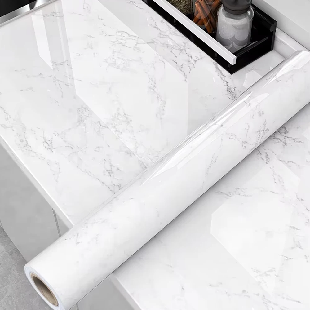 40cm Waterproof Marble Pattern Wallpaper PVC Self-Adhesive Living Room Bedroom Home Decoration Wallpaper Wall Decoration Sticker