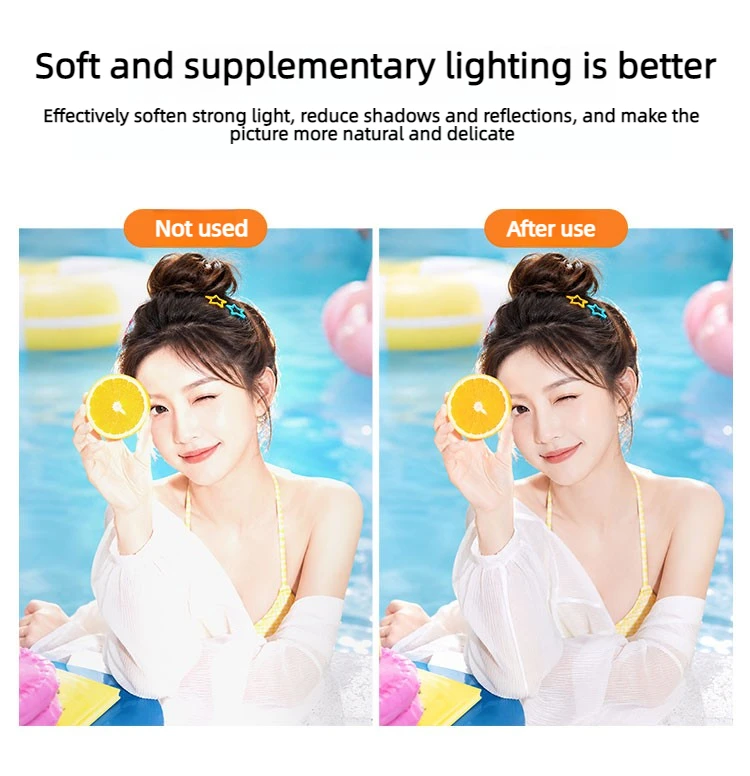 Silicone Flash Diffuser Cover Soft Light Box for Godox IT32 TT350 V350 V480, Portable Photography Soft Shadow Elimination
