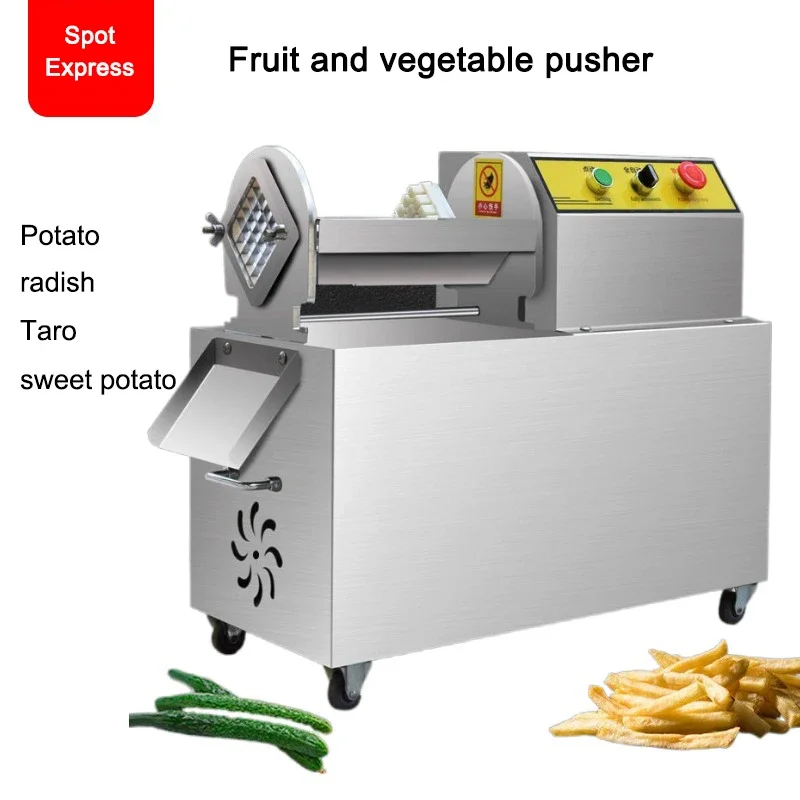 Electric French Fries Machine Strip Cutting Machine Commercial Fully Automatic Stainless Steel Strip Pushing Machine