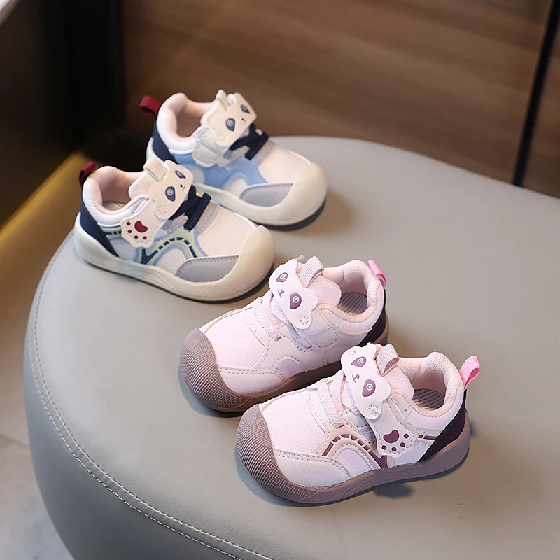 

Обувь для малышей с мягкой подошвой для мальчиков и девочек, осенняя новая стильная дышащая нескользящая детская спортивная обувь для детей 1-2 лет