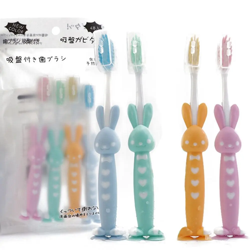 

4Pcs/set Tooth Health Baby Items Silicone Oral Care Baby Toothbrush Dental Teeth Care Training Tooth Brush