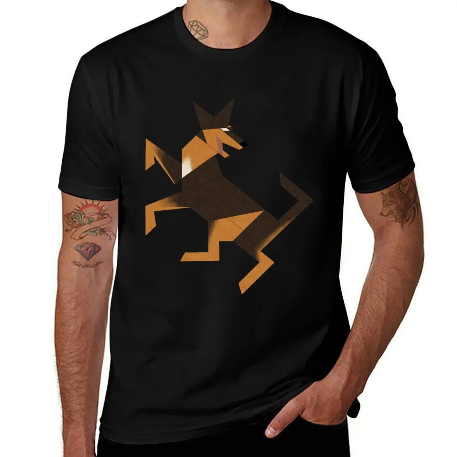 

Geometric dogs - Australian Kelpie T-Shirt graphic shirts graphic t shirt vintage t shirt men