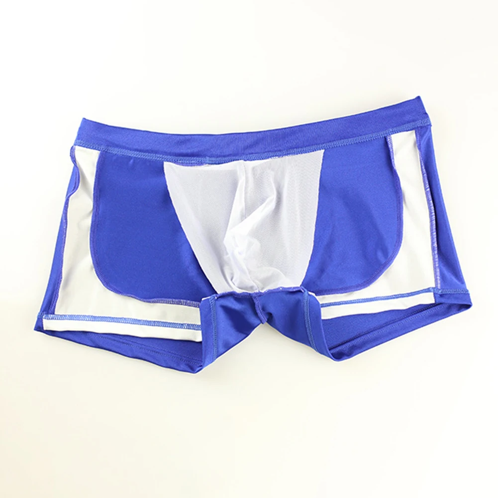 Black White Color Matching Men Drawstring Stretch Beachwear Swim Shorts Boxers Shorts Swimming Pant Man Swimwear