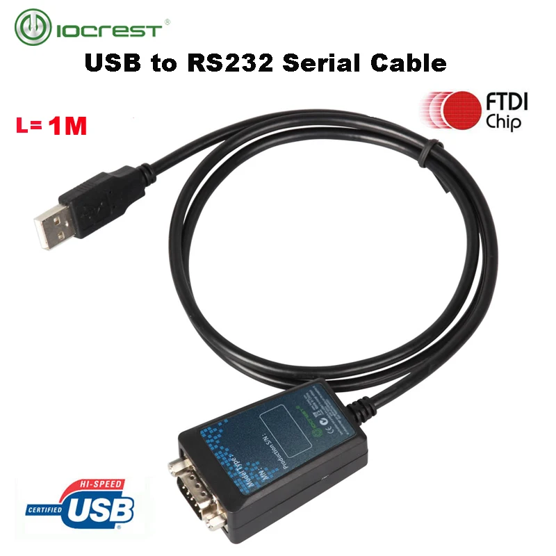 

USB-кабель IOCREST 1 м с интерфейсом USB 2,0 и интерфейсом USB