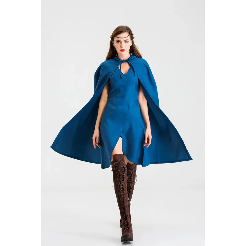 

Halloween Dragon Mother Denise Cos Costume Cloak Rights Game Ice and Fire Song Role Play