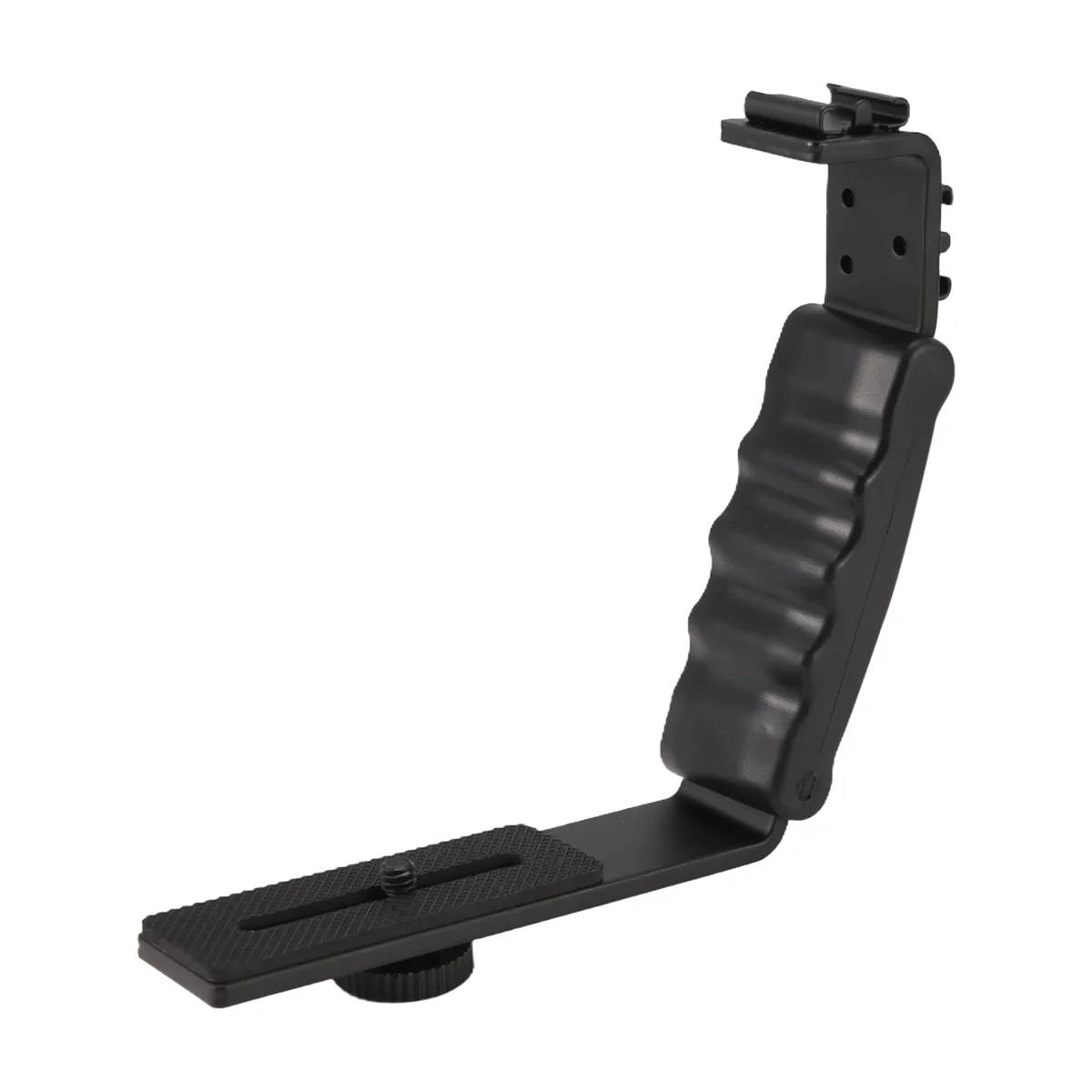 POSV-Photo フラッシュ ビデオ カメラ グリップ ハンドル L ハンドル 2 標準サイド ホットシュー付き ホルダー DSLR を取り付けます