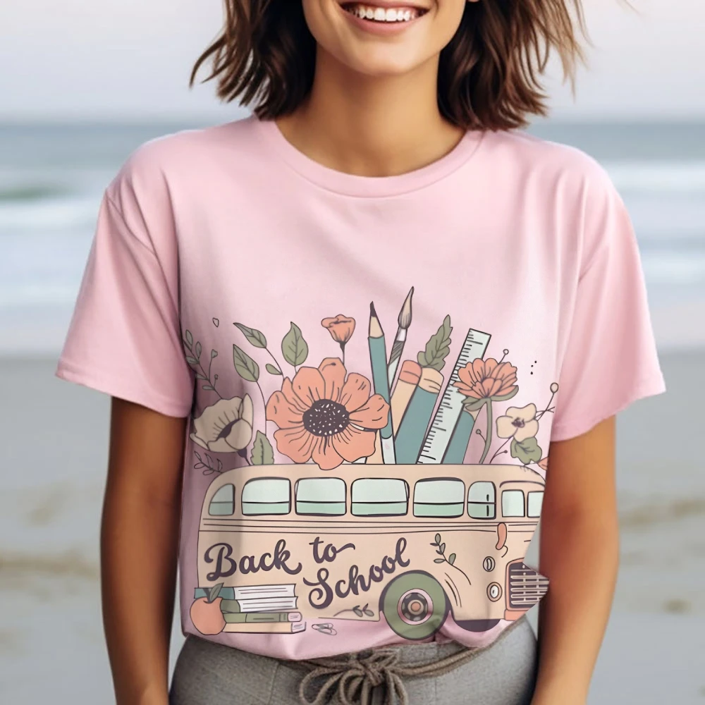 

Trendy Y2K Graphic T Shirt For Women Cute Pastel Streetwear Harajuku Style Japanese 2000s Inspired Oversized Tee Casual Tops