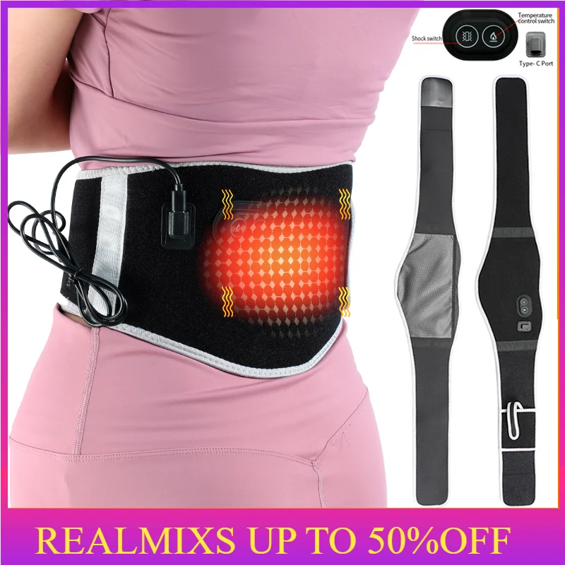 

Electric Heated Waist Hot Belt Pad Back Anti Pain Relief USB Lumbar band Heating Protector Support Therapy