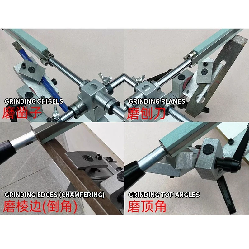 

Fixed-Angle Knife Sharpener All-New Upgraded Sliding Version Manual Grinder, Tool Sharpener Woodworking DIY Tool