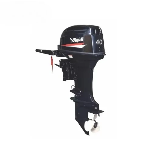 Boat Engine Aiqidi 40HP 2 Stroke Remote Control TIller Handle Water-cooled Engine Boat Motor Outboard