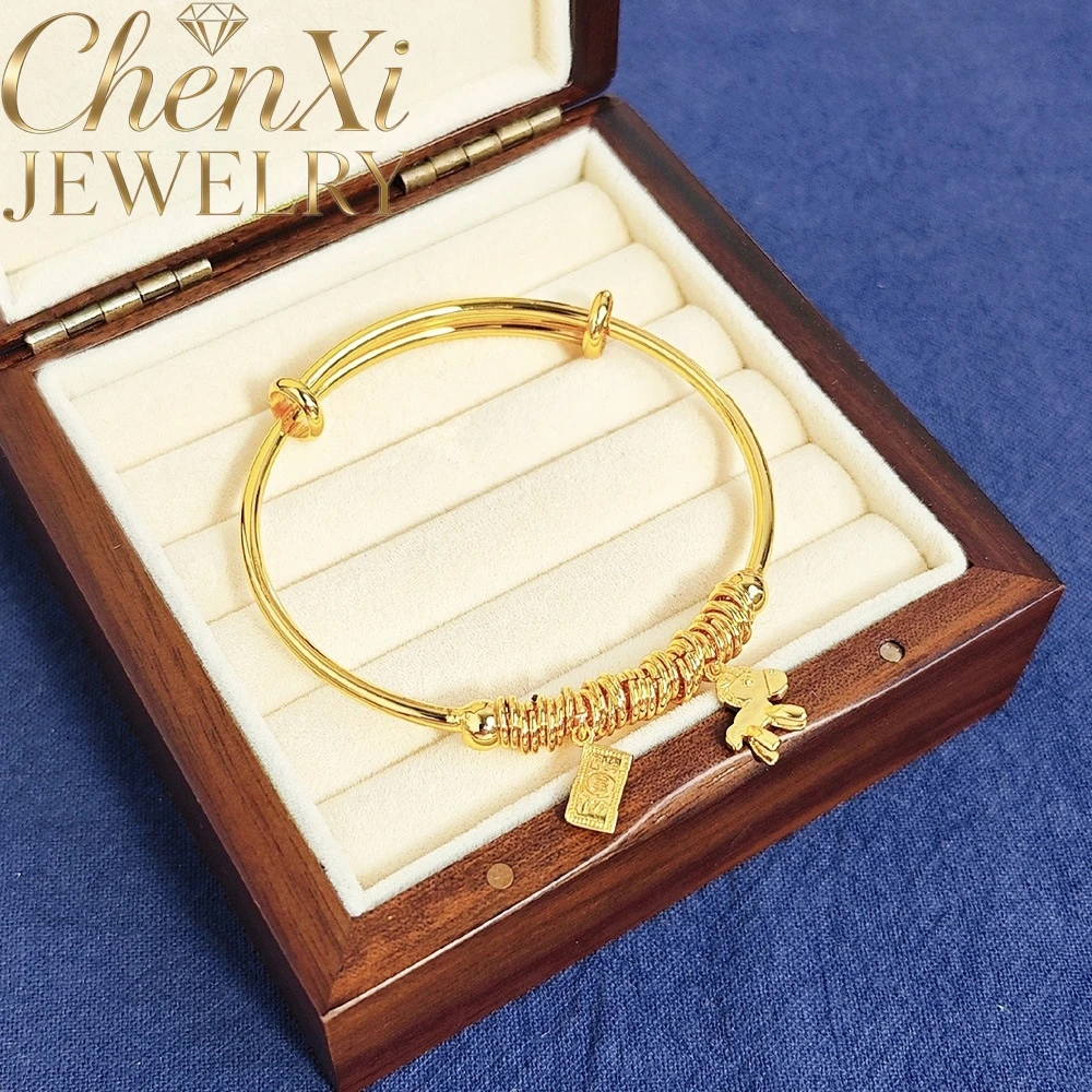 

High-End Sand Gold Horse Bracelet Luxury Quality Fashion Fine Jewelry Exquisite Elegant Popular Best Charms Young Gift Mascots
