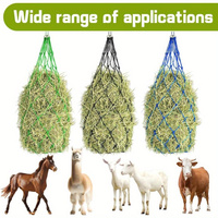 Haylage Net Durable Horse Care Products 4in Holed Hay Haynet Equipment Slow Feed Hay Feeder Net Bags For Horse