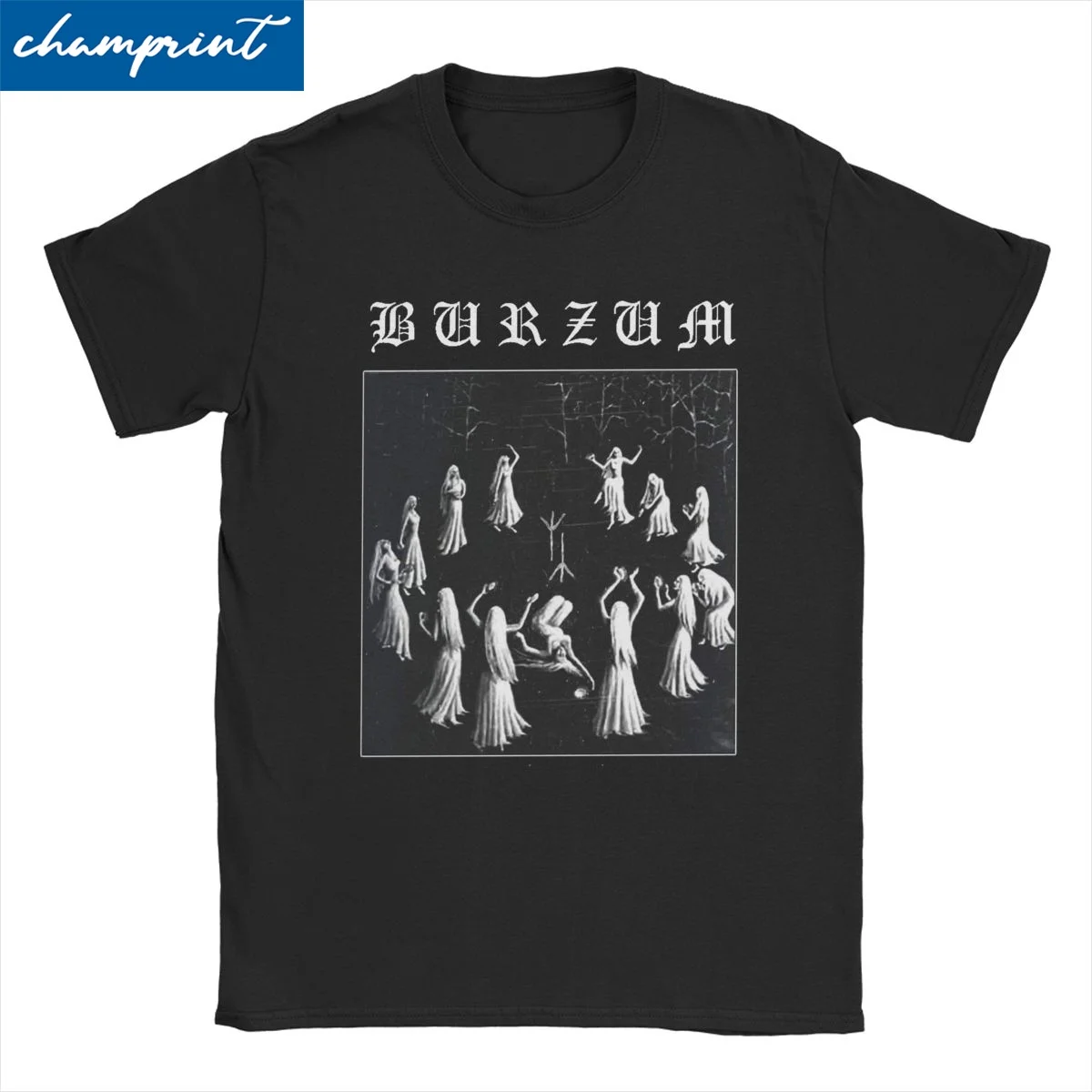 Hipster Burzum Metal T-Shirts for Men Women O Neck Cotton T Shirts Music Short Sleeve Tee Shirt Plus Size Tops