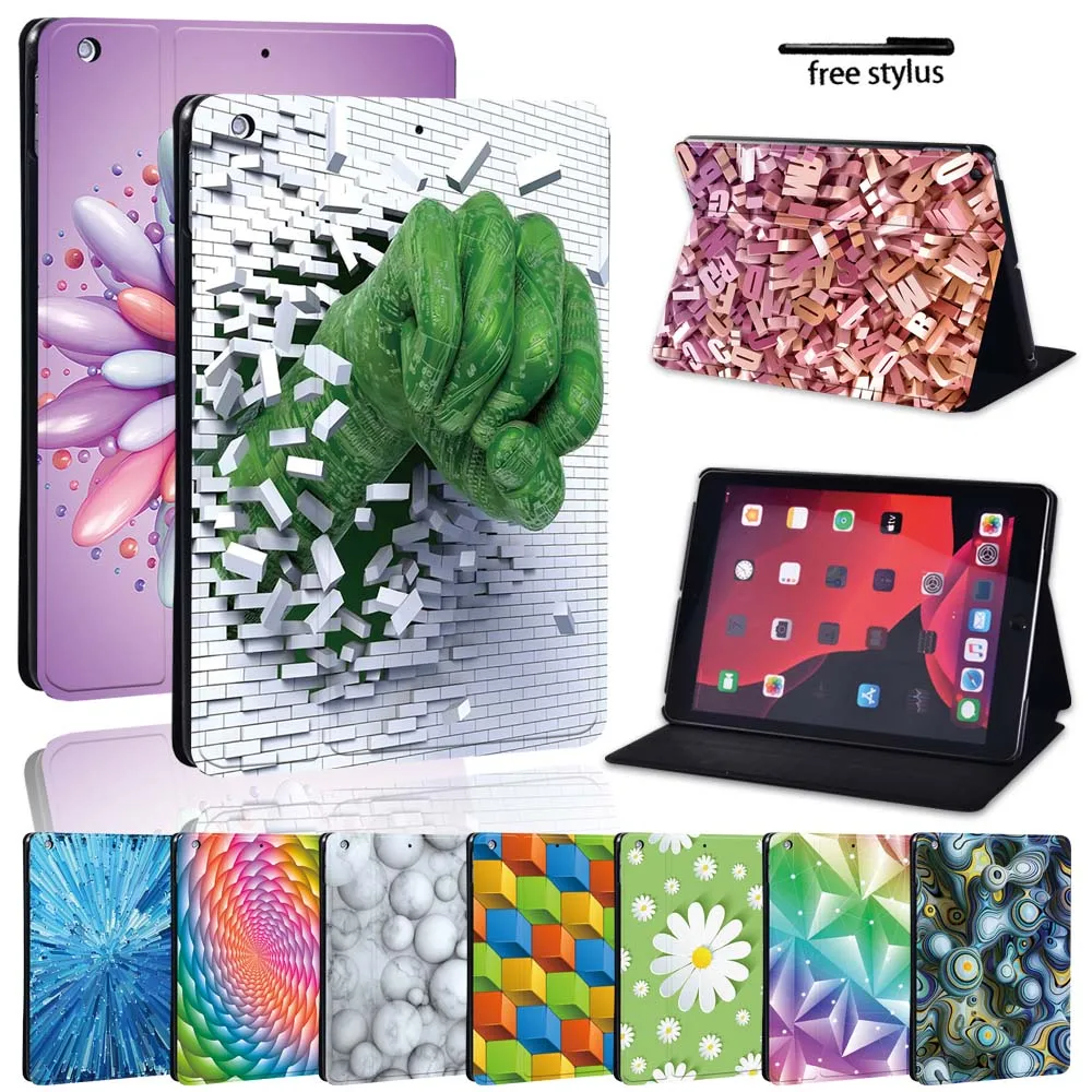 

Funda Cover for IPad 9th 8th 7th 10.2" Cover IPad 5th 6th/Air 2/3/4 Mini 2 3 4 5/Pro 11/Air 5 Leather Ultrathin Tablet Case
