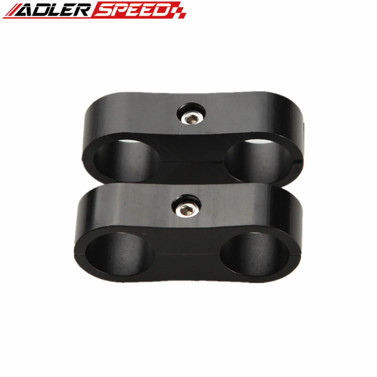 2Pcs Universal Aluminum AN4 AN6 AN8 AN10 AN12 Car Billet Oil Fuel Water Hose Tube Seprator Divider Clamp Line Separator Bracket