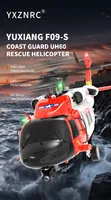 YXZNRC F09-S 6CH RC Helicopter GPS Optical Flow Dual Positioning 1:47 Scale With Camera VR Transmission Auto Return Heilcopter