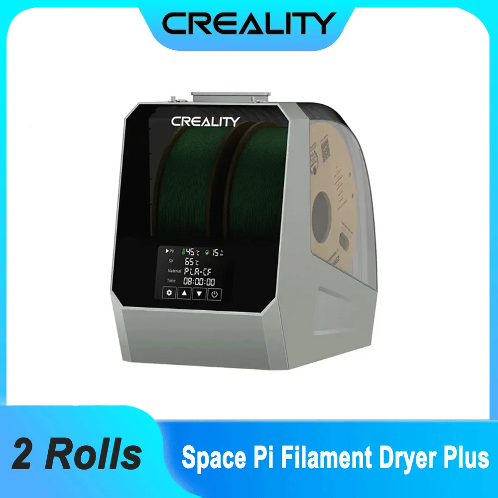 

Creality Official Space Pi Filament Dryer Plus 3D Printer Upgraded 2 Rolls Filament Dehydrator Box for 2KG Filament Spool Holder