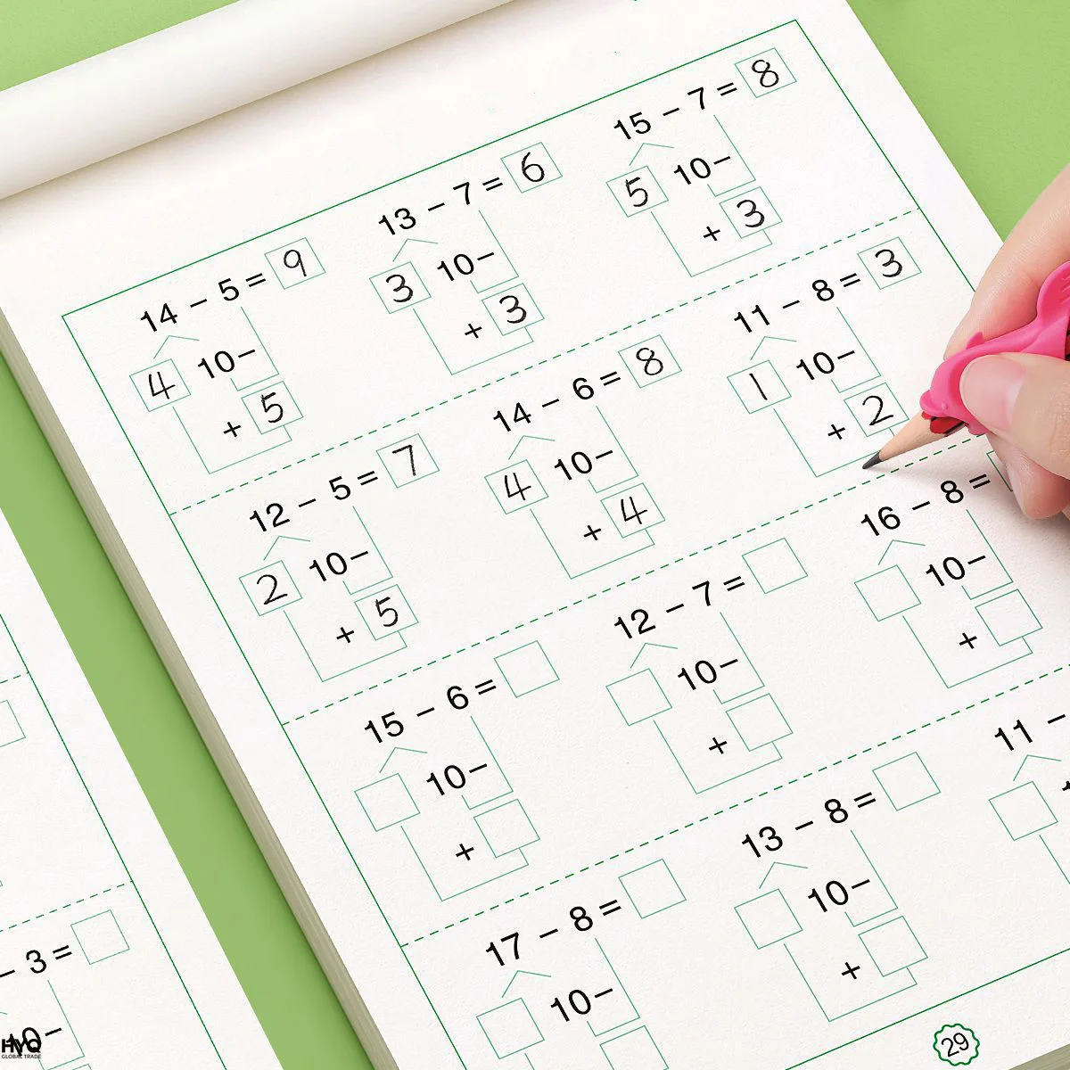 Kids Math Handwritten Copybook: Addition & Subtraction Within 10/20
