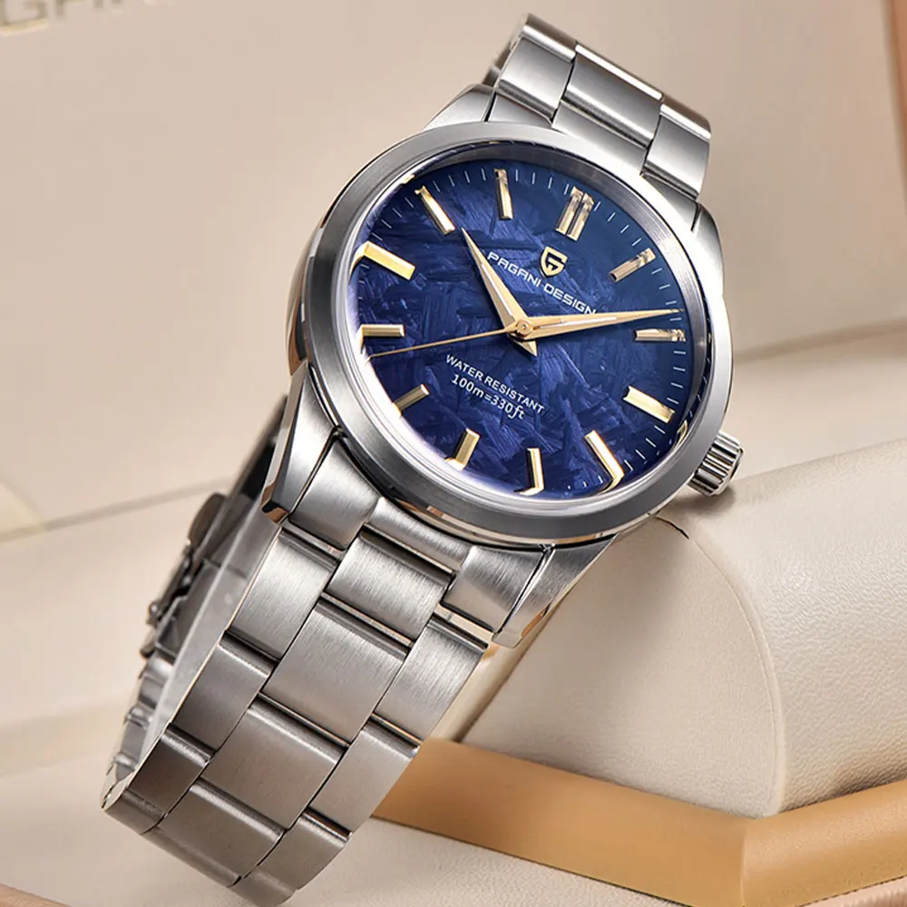 PAGANI تصميم العلامة التجارية الأعلى VH31 ساعات كوارتز 40 مللي متر ساعة يد رجالي الياقوت الزجاج 100 متر مقاوم للماء ساعة الرجال هدية 2025 Reloj Hombre