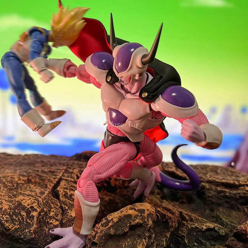 SHF Universe Emperor, Agent of The God of Destruction Frieza Model płaszcza drugiej formy do figurek akcji Model ciała Zabawki Prezent