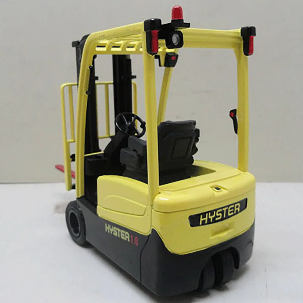 Diecast 1/25 Scale Original HYST 1.6ELECTRICLIFETRUCK Forklift Stacker Alloy Model Finished Emulation Model Gift