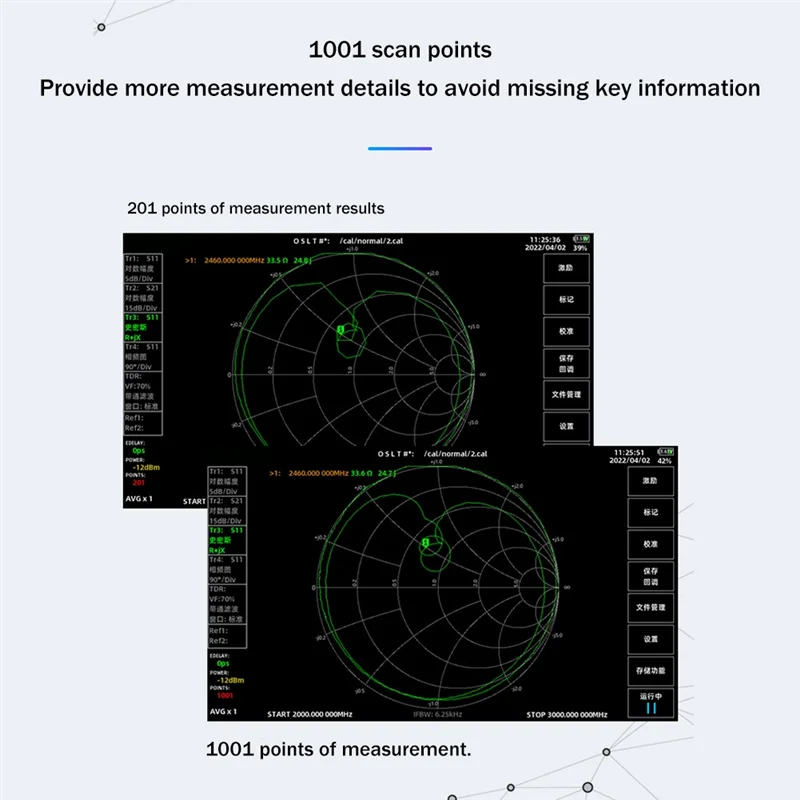 Vector Network Analyzer 7 Inch Touch LCD SV4401A 50KHz -4.4GHz HF VHF UHF Antenna Analyzer Of VNA Black