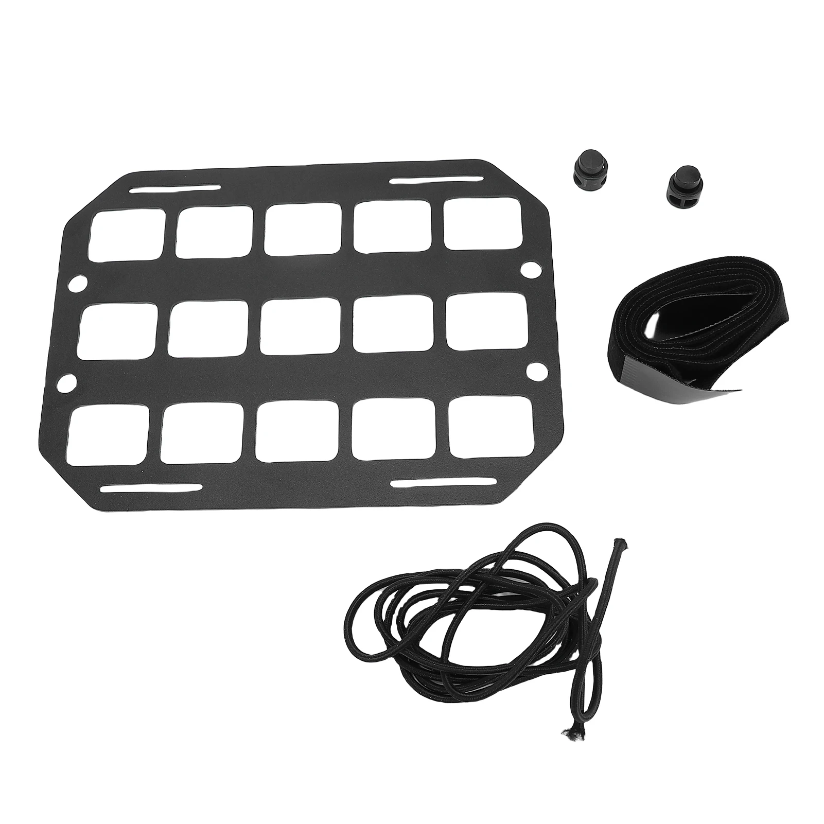 Car Headrest Molle Panel Organizer Aluminum Multifunctional Vehicle Seat Modular Storage Panel for Car Truck SUV RV 203x152x2mm