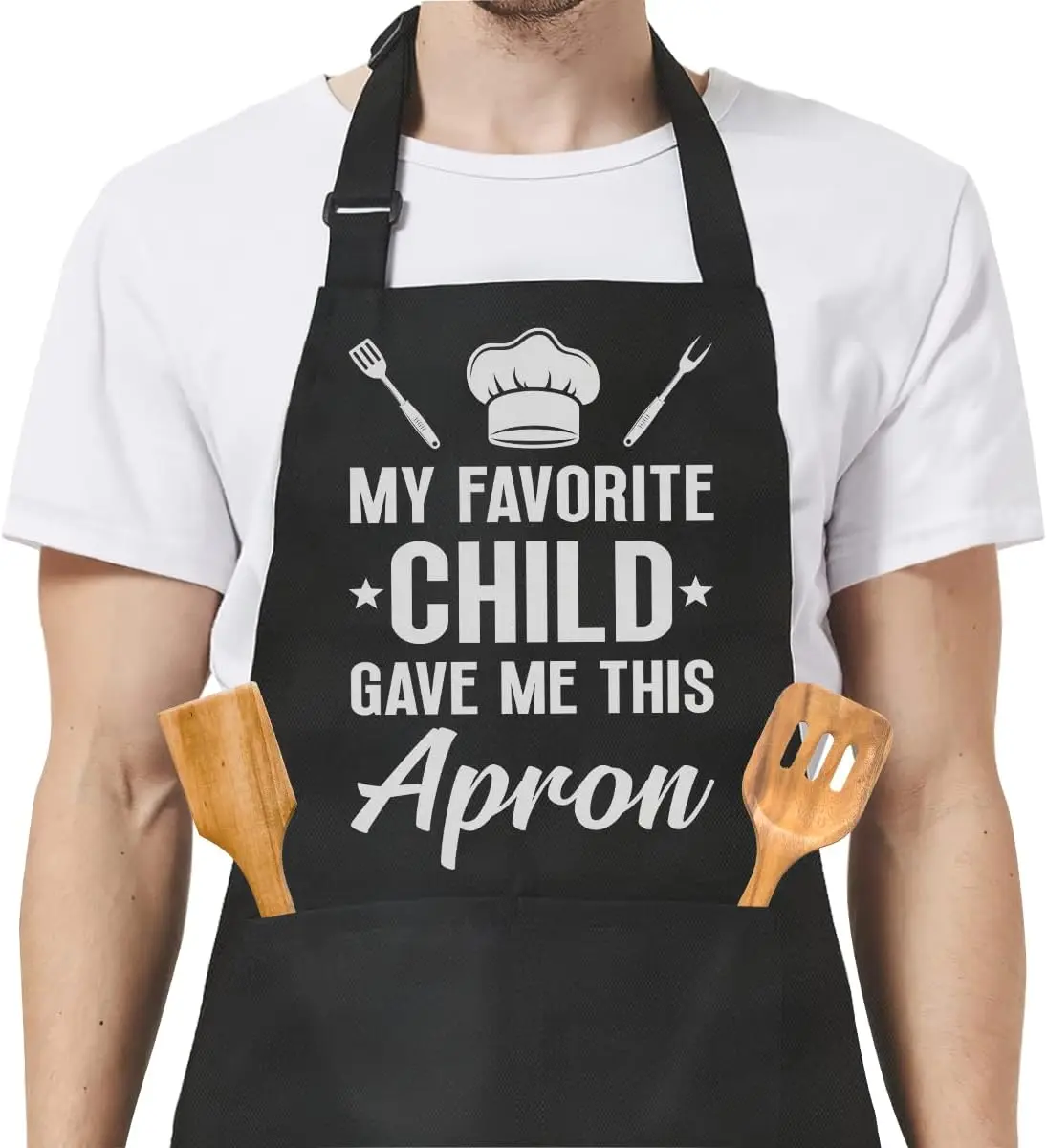 

Funny Mens Aprons with Pockets for BBQ Grilling Cooking Grandpa Husband Gift