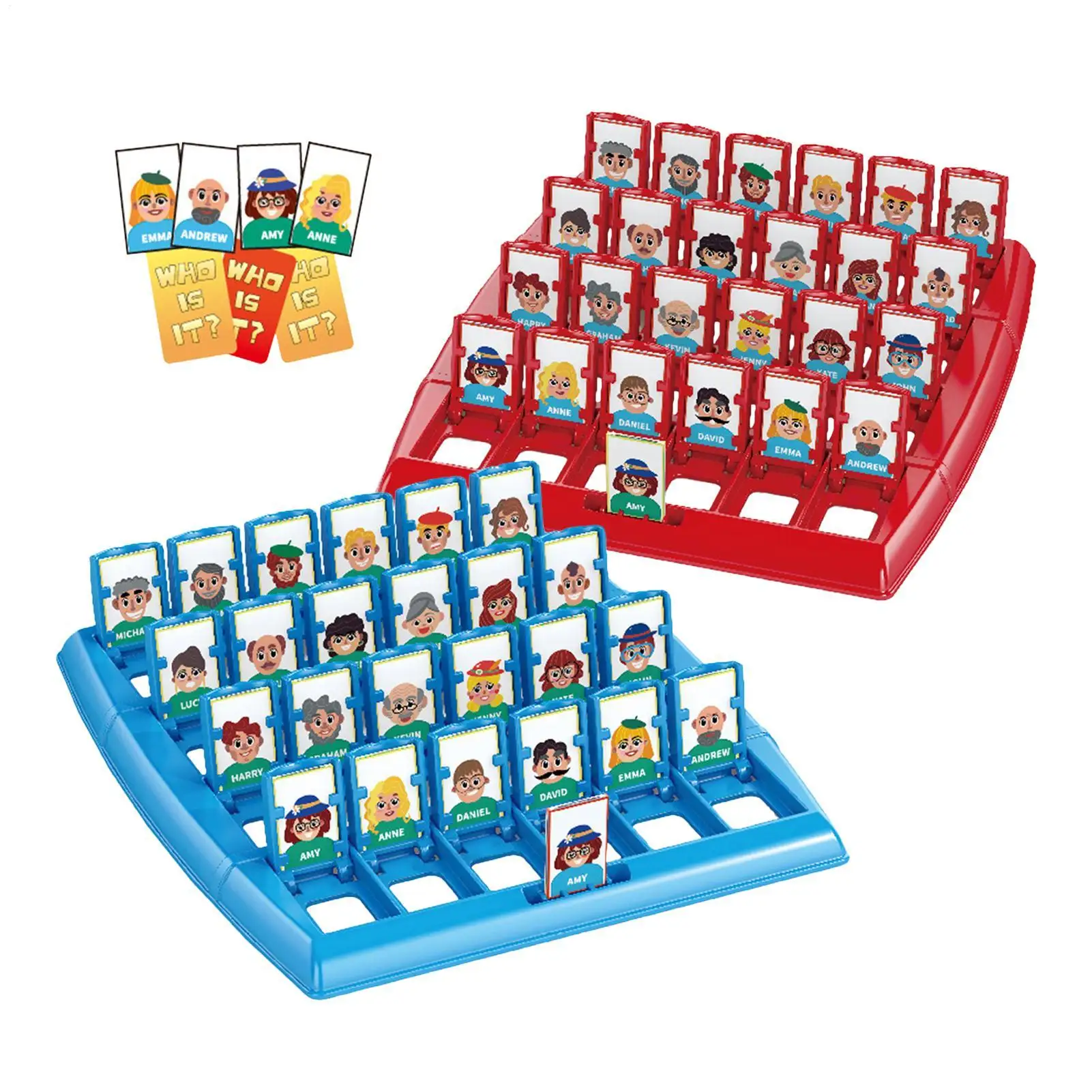 min size Guess who I am board game parent-child interaction toy logical reas​oning kid puzzle guess mecharacter chessboard