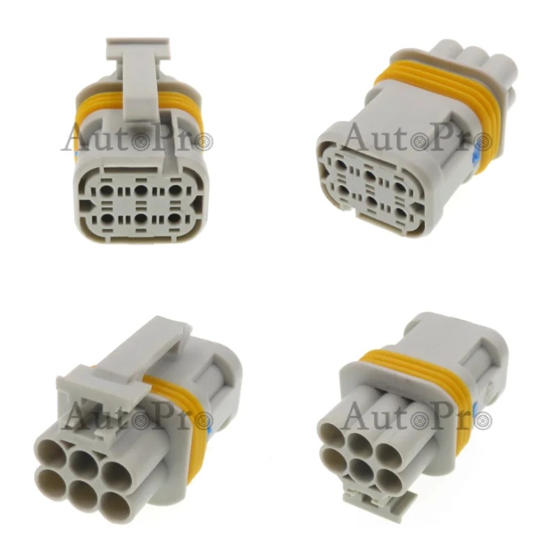 1 Set 6 Hole Automobile Waterproof Cable Connectors 18733.000.00 AC Assembly Car Headlight Wire Harness Socket Auto Parts