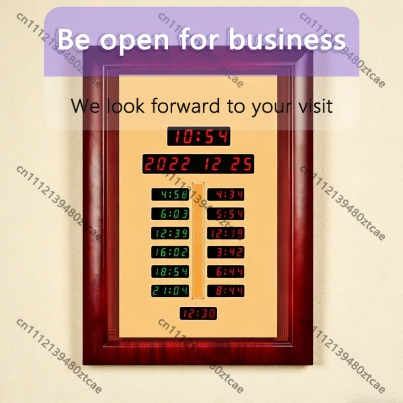 LED Digital Alarm Clock Wall Mounted Clock Home Decorative Wall Clock