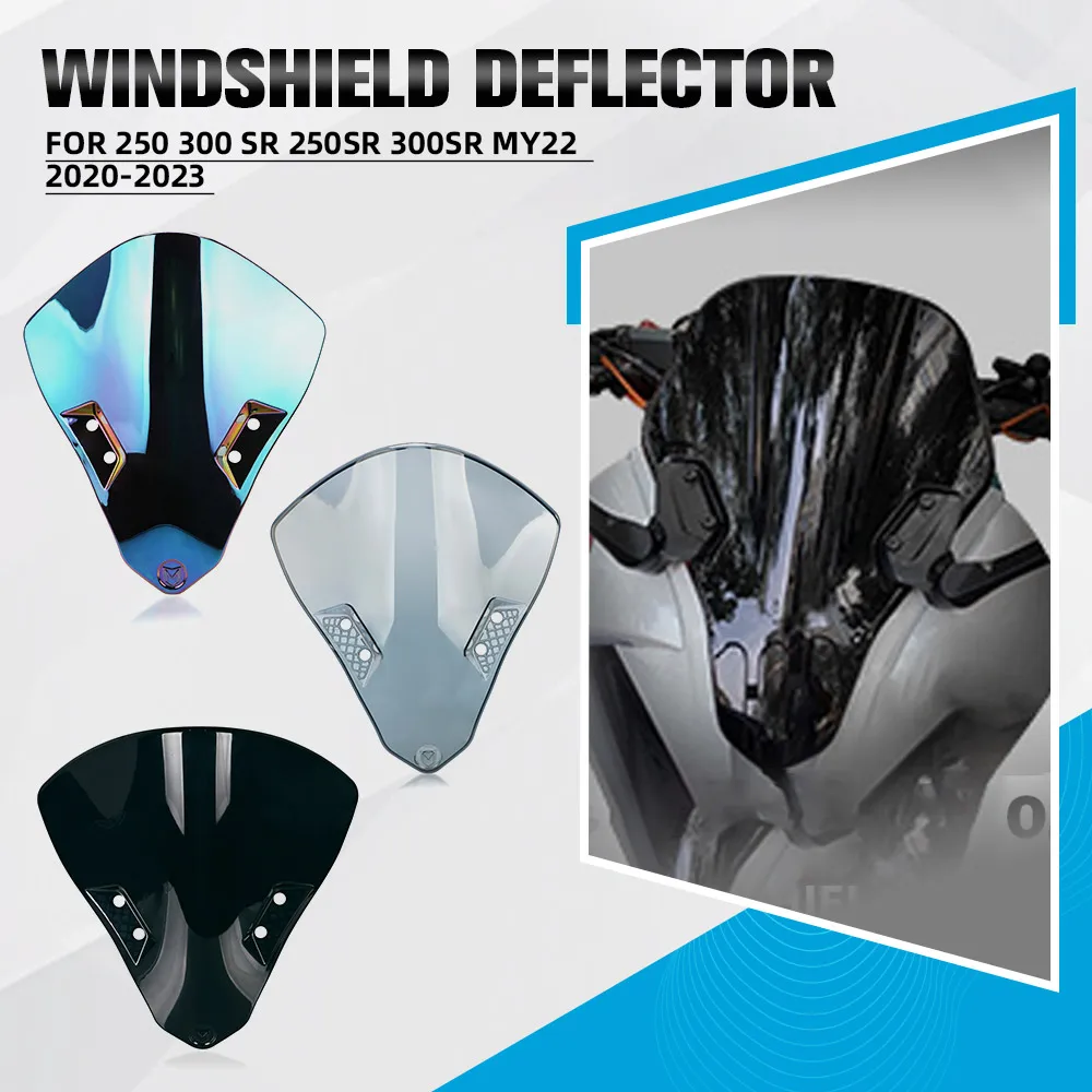 

WindScreen For CFMOTO 250 300 SR 250SR 300SR MY22 2020-2021 2022 2023 Motorcycle Double Bubble Windshield Wind Screen Deflector