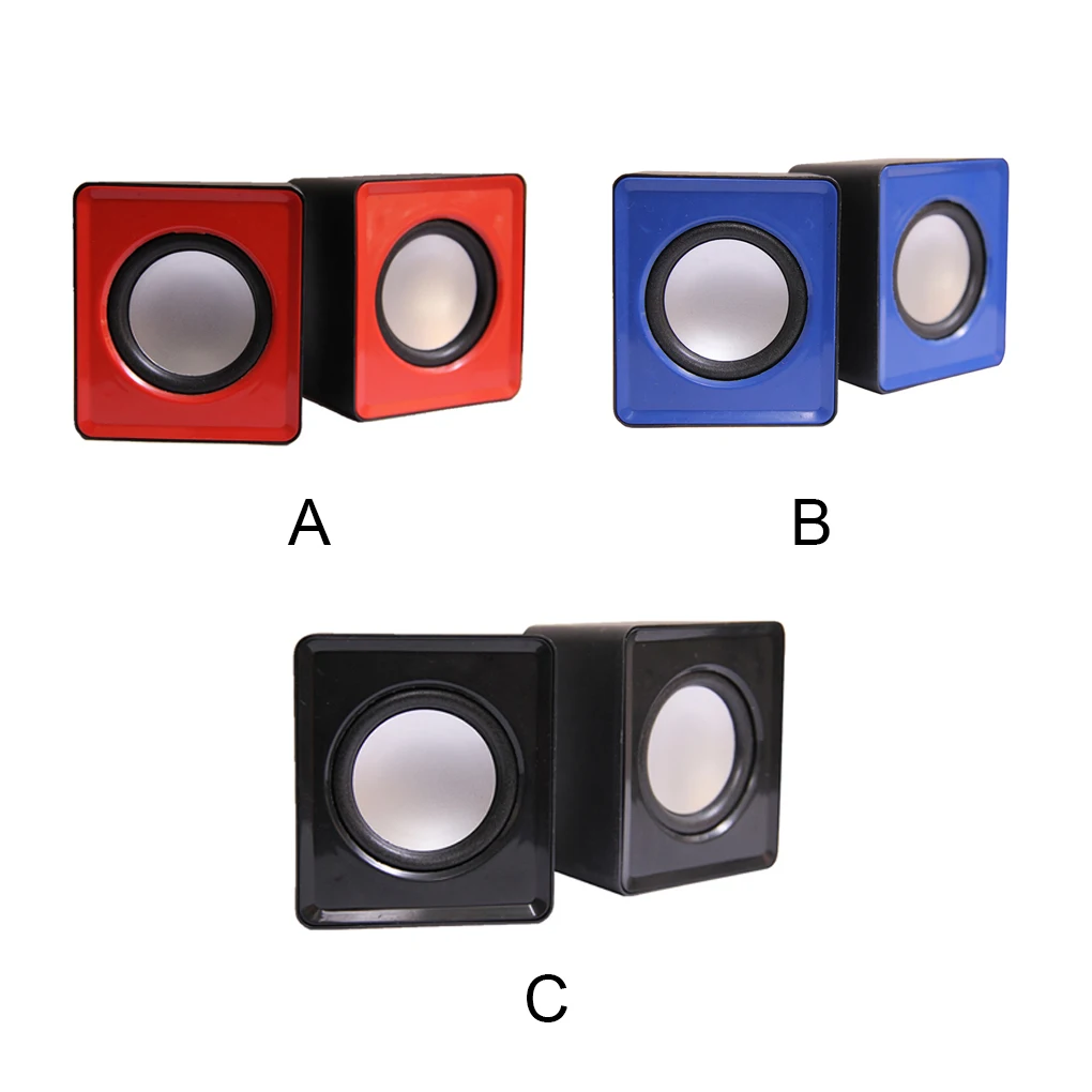 Mini haut-parleur rouge USB pour ordinateur portable, haut-parleur d'ordinateur, ordinateur de bureau, ordinateur portable