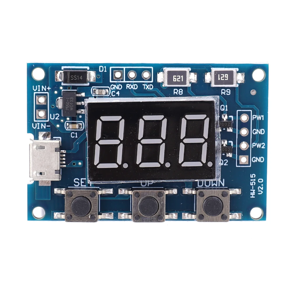 2 Channel Square Wave Rectangular Wave Signal Generator 1Hz-150KHz Adjustable PWM Pulse Frequency Duty Cycle Module