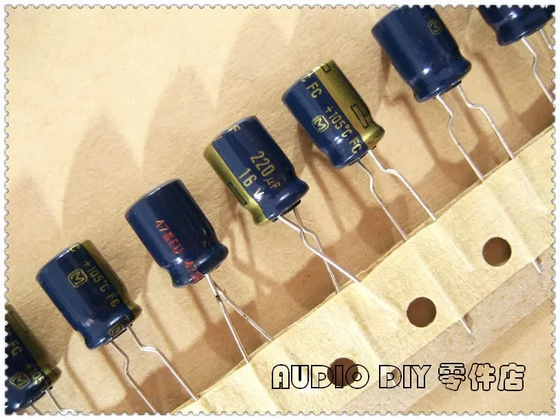 Imagem -02 - Capacitor Eletrolítico Série fc 220uf 16v 220uf 16v 220uf 20 Pcs