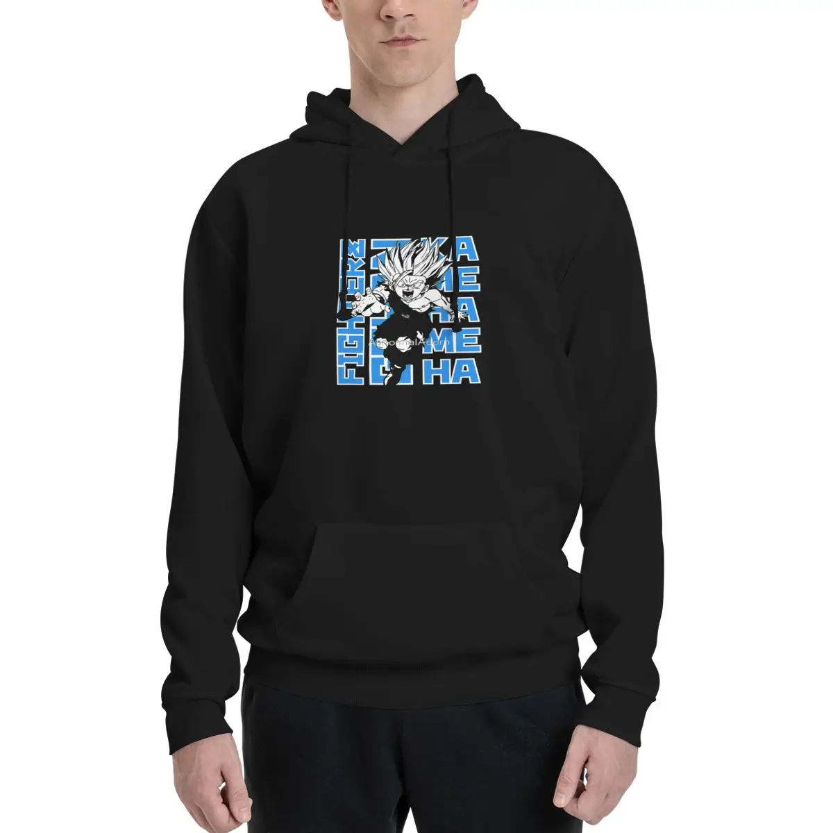 Cool Edgy Kamehameha Iconic Energy Wave Redefined Active Womens plus size hoodie Graphic Street style Modern sweatshirt - view 4