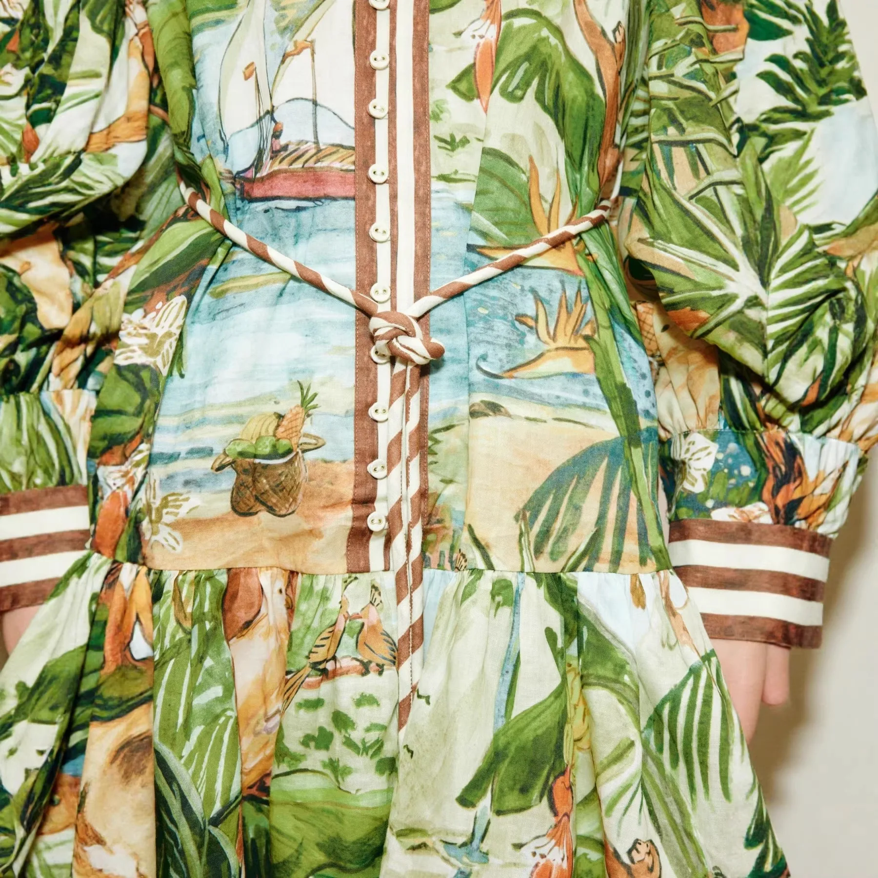 

Новая повседневная модная рубашка-кардиган с принтом 2026 года: универсальное платье для любого случая