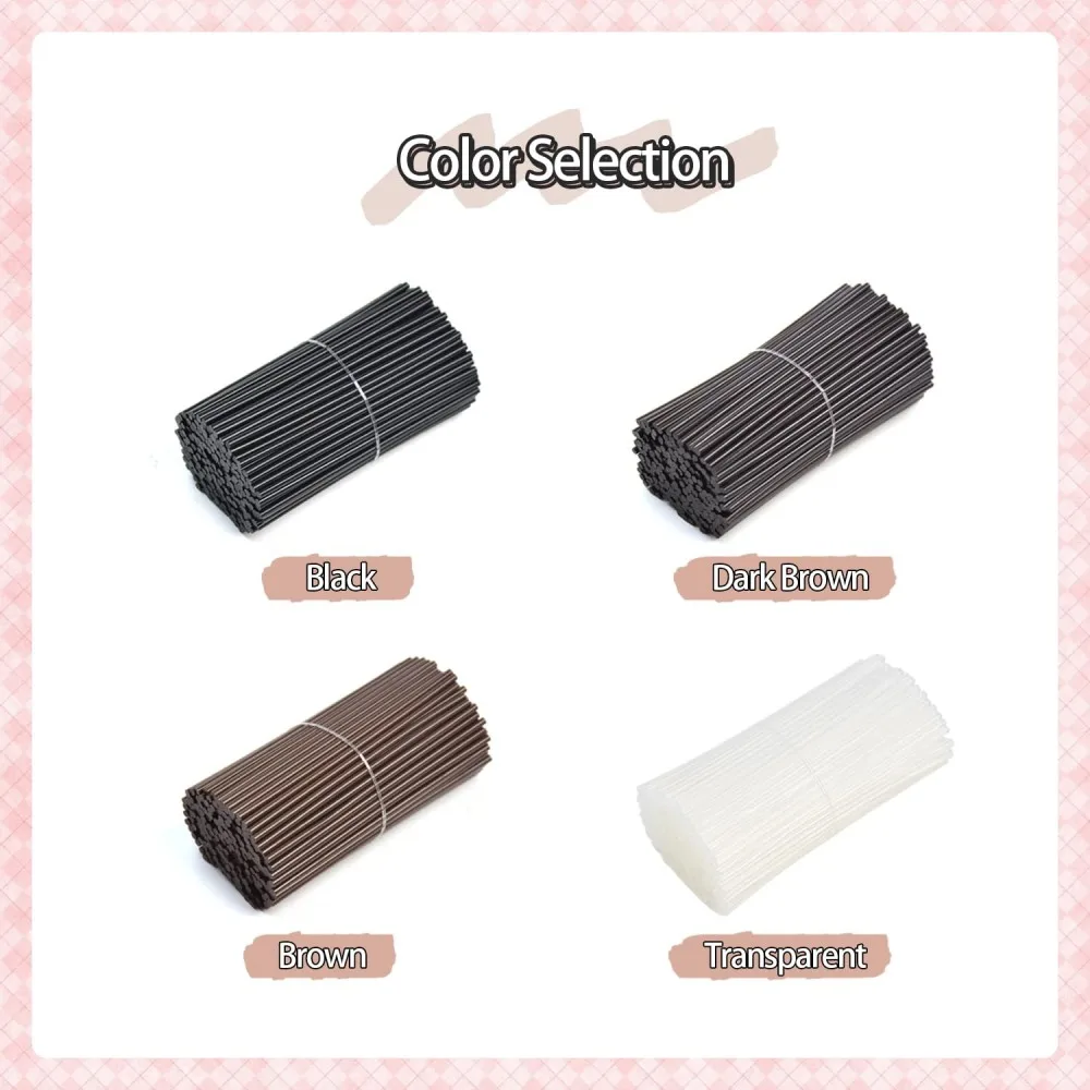 

200 PCS Mini Italian Keratin Glue Stick True Italian Fusion Encapsulation Glue Rods For Bulk Making K-tips Hair Extensions