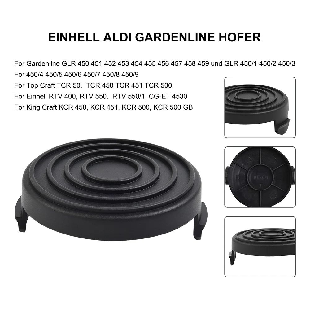Trimmer Spool Cap Cover for CG ET 4530 RTV 400 RTV 550 RTV 550/1 to Assist in Proper Line Spool Containment During Operation