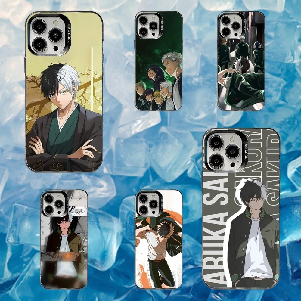 

Anime W-Wind Breaker Sakura Phone Case For iPhone 16,15,14,13,12,11,Mini,Pro,SE,MAX White Matte Shockproof Cover