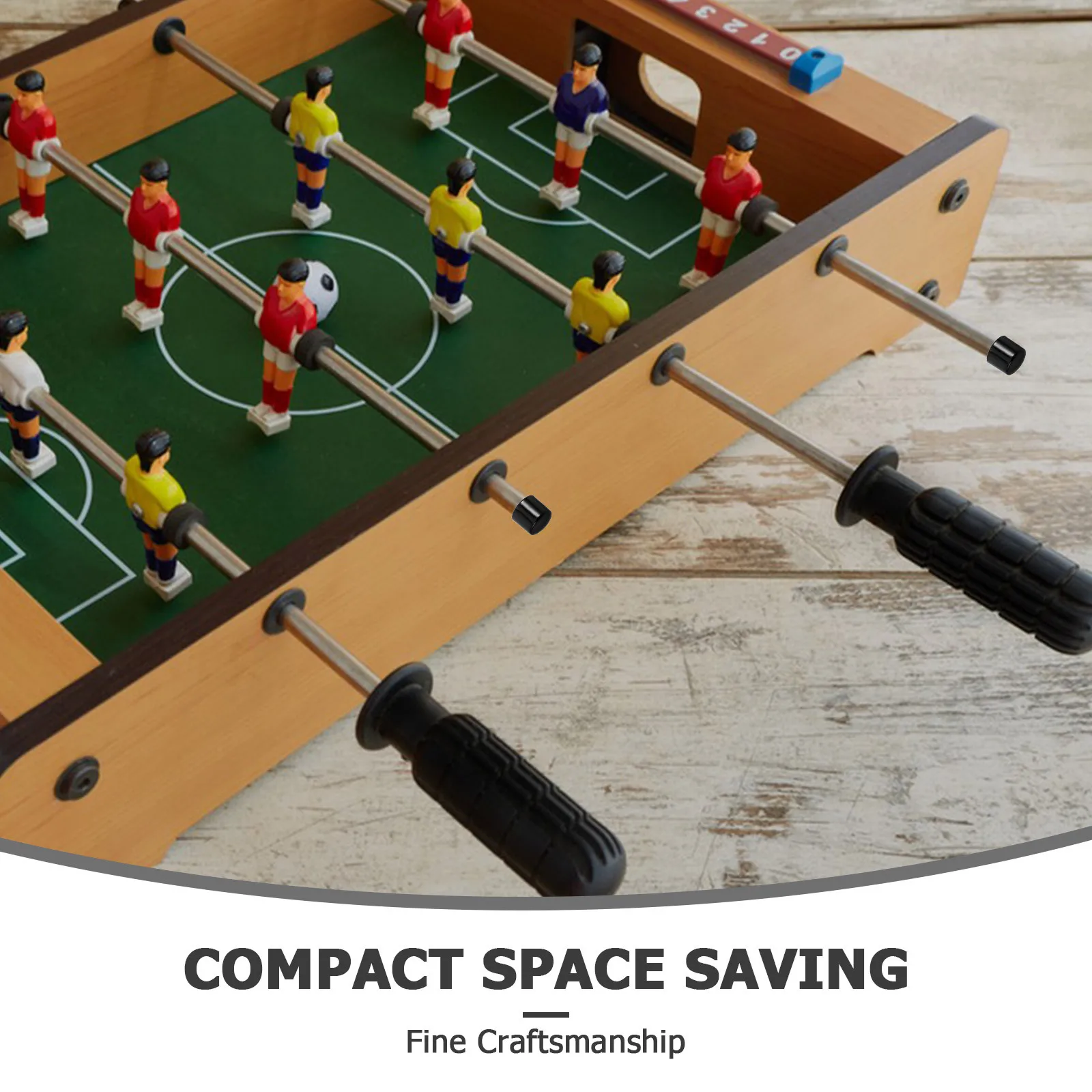 10 шт., 12 мм, прочные чехлы для стержней для настольного футбола, пластиковые торцевые заглушки, универсальные, подходят для большинства футбольных столов, простая установка