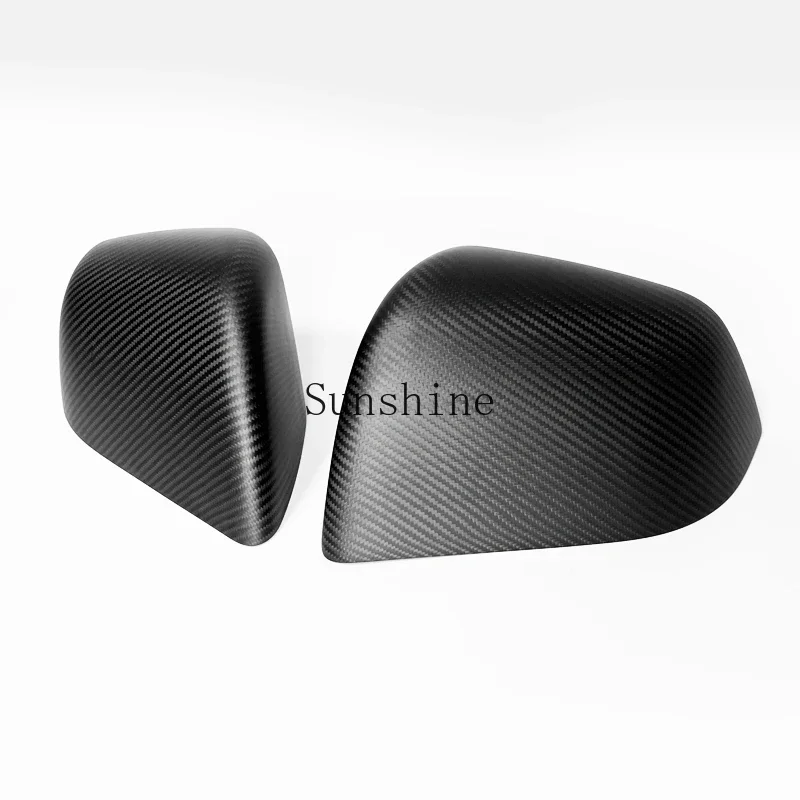 New version of Model 3/Y rearview mirror cover real carbon fiber protective case cover scratch-resistant modification