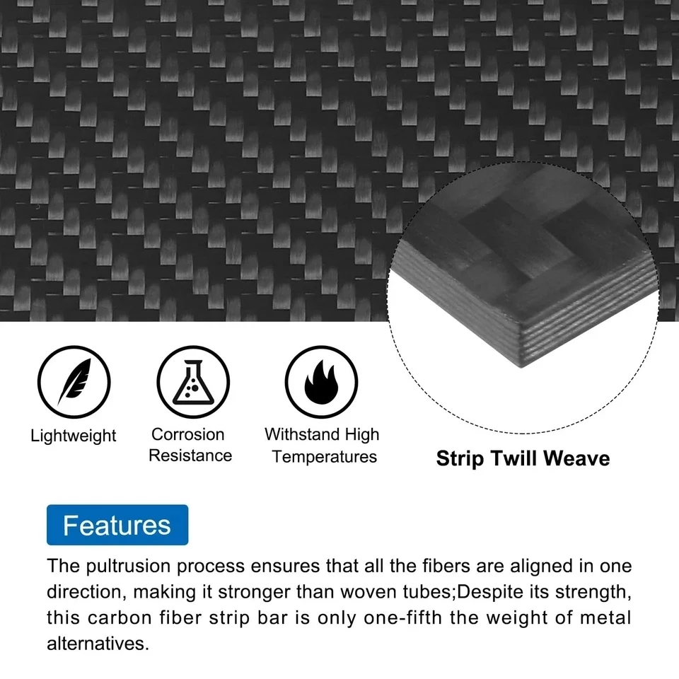 

0.5-5MM 400X400 MM 3K Plain Matte Glossy Carbon Plate Panel Sheets High Composite Hardness Material Anti-UV Carbon Fiber Board