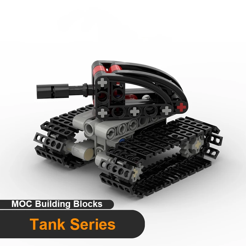 Building Blocks Model Sets Windmill Swing Tank Robot Assembly MOC Technical Bricks Loose Parts Kid DIY Modified Tech Toys