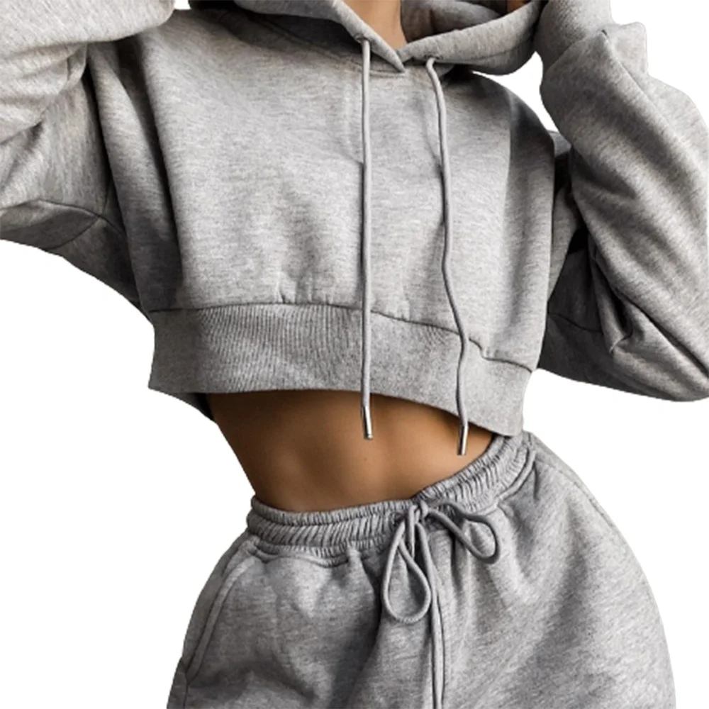 Women\'s 2 Piece Sweatsuit Outfits Wide Leg Tracksuit Pants For Women And Girls